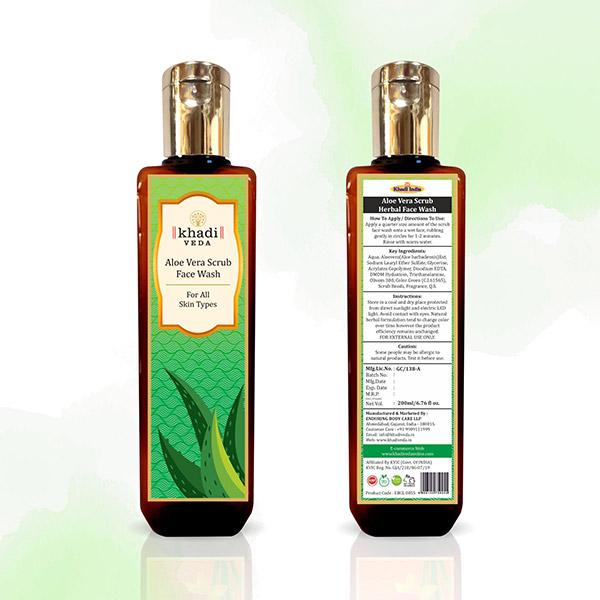 Netmeds | Khadi Veda Face Wash - Aloe Vera Scrub 200 ml