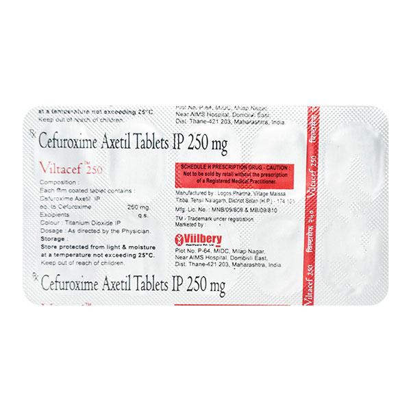 VILTACEF 250 Tablet 10's - Bacterial Infections-Cep