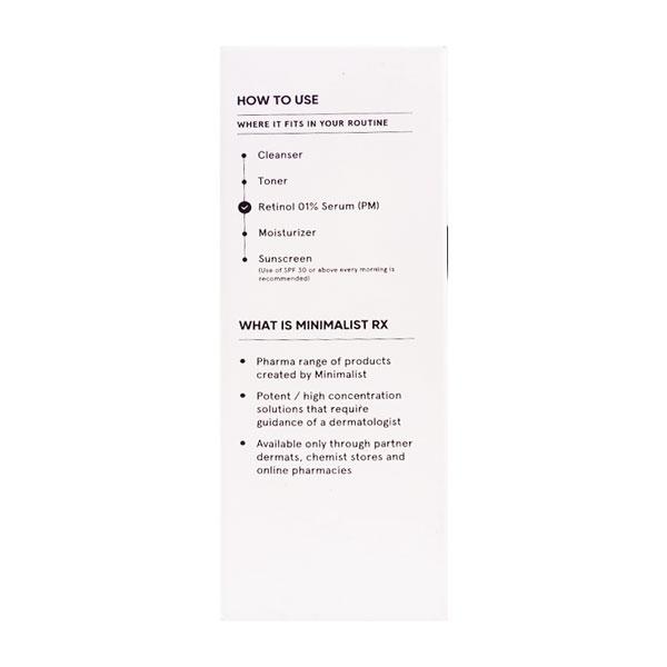 Minimalist Rx Retinol 01% Face Serum 25 ml - Face Serum