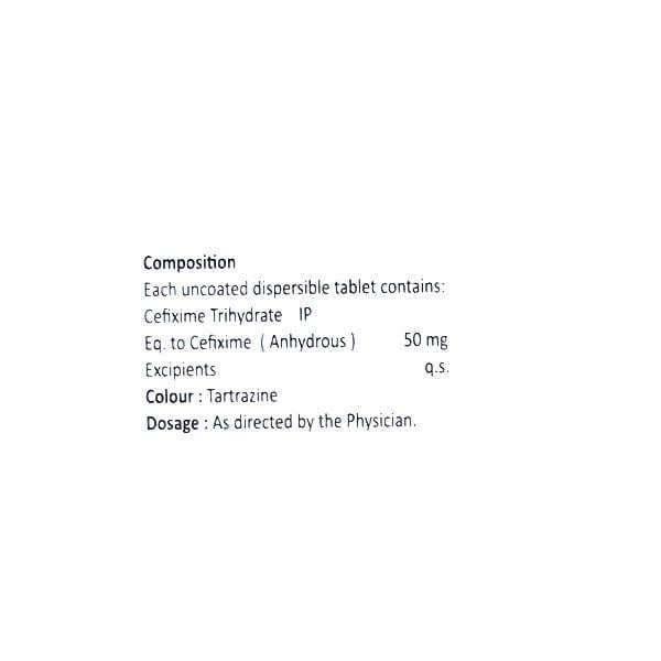 Oritaxim O 50mg Tablet 10'S - Bacterial Infections-Cep