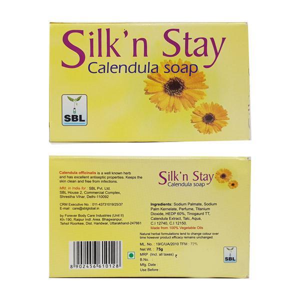 Netmeds | SBL Silk'n Stay Calendula Soap 75 gm