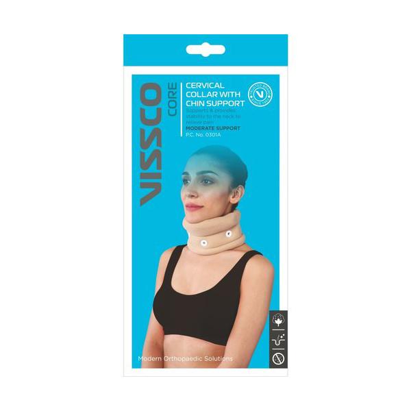 Netmeds | Vissco Core Cervical Collar with Chin Moderate Support (0301A) (M)