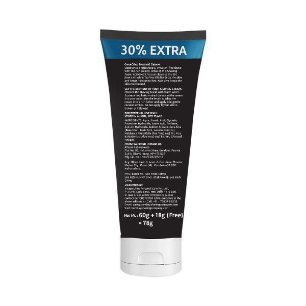 Bombay Shaving Company Shaving Cream - Charcoal 78 gm - Shaving Foams