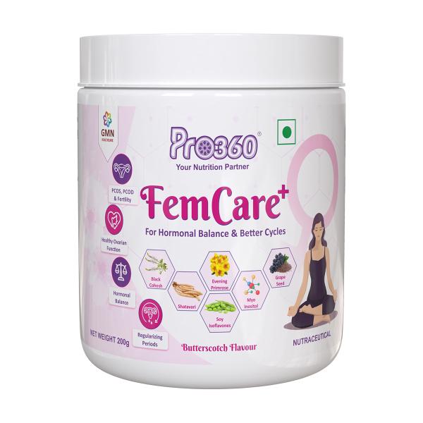 Netmeds | Pro360 FemCare+ Powder - Butterscotch 200 gm