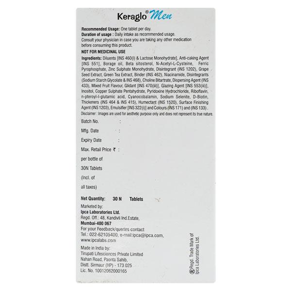 Keraglo Men Tablet 30'S - Supplements-Vam