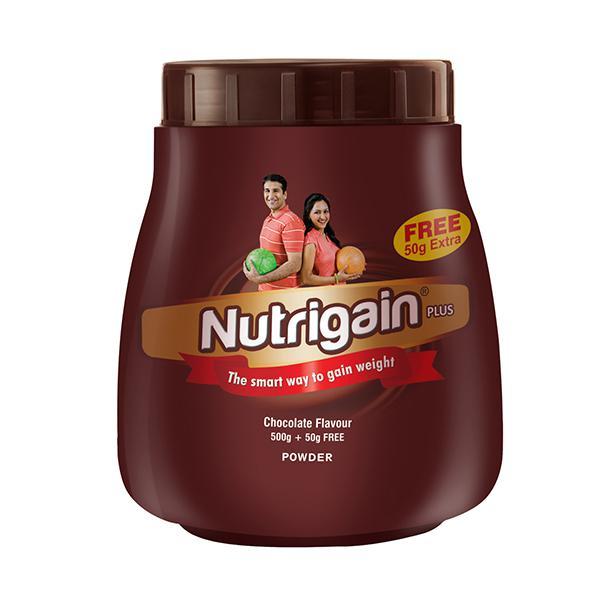 Nutrigain Plus Powder - Chocolate Flavour 500 gm - Protein Drink