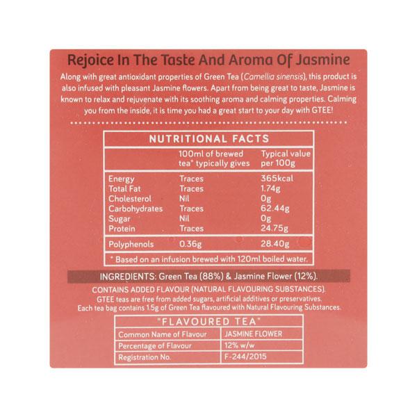 GTEE Green Tea Bags - Jasmine Flower 10's - Teas
