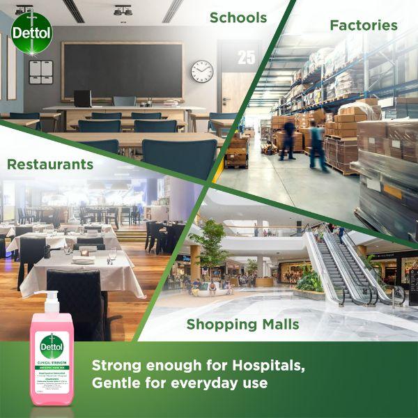 Dettol Clinical Strength Antiseptic Hand Rub Liquid 500 ml - Hand Sanitizer