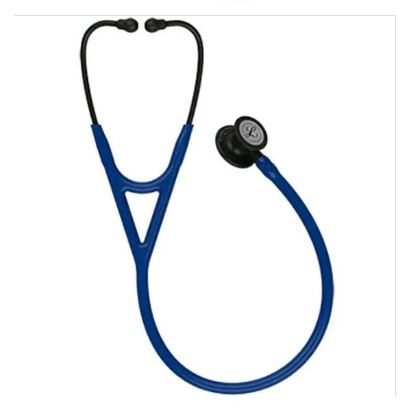 Netmeds | 3M Littmann Cardiology IV Stethoscope - Black Finish Chestpiece with Navy Blue Tube (27 inch) (6168)