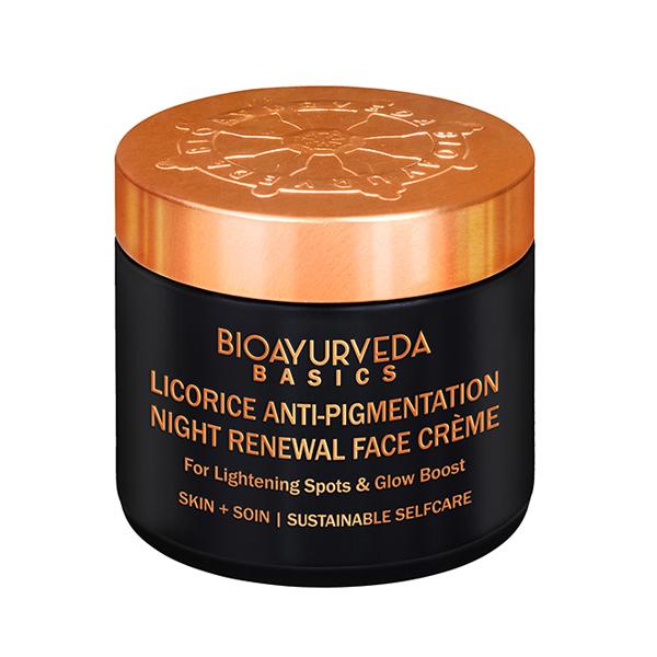 Netmeds | Bioayurveda Basics Licorice Anti-Pigmentation Night Renewal Face Creme 120 gm