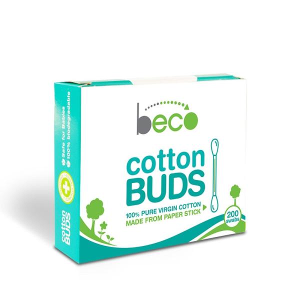 Beco Cotton Buds with Paper Stick (200 Swabs ) 100's - Cotton Buds & Balls