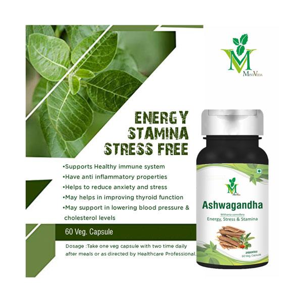 Mint Veda Ashwagandha Veg Capsule 60's - Ashwagandha