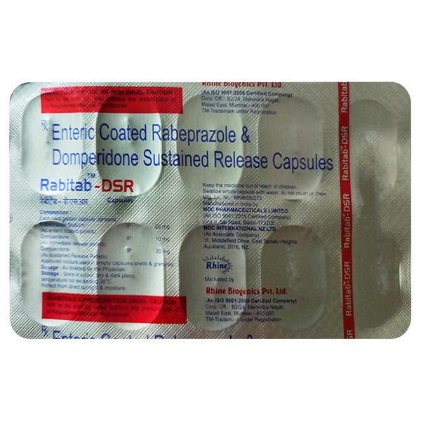RABITAB DSR Capsule 10's - Ulcer/Reflux/Flatulence-Aaa