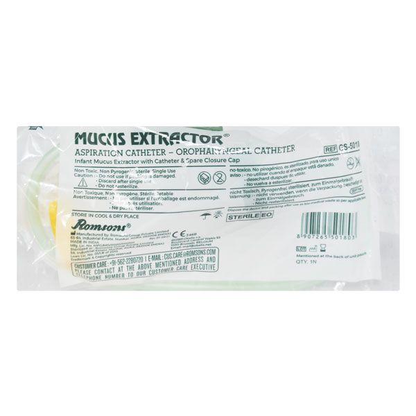 Romsons Mucus Extractor Aspiration Catheter (CS-5011) 1's - Catheters & Tubes