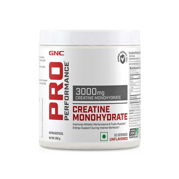 Netmeds | GNC Pro Performance Creatine Monohydrate 3000 mg Powder - Unflavored 250 gm