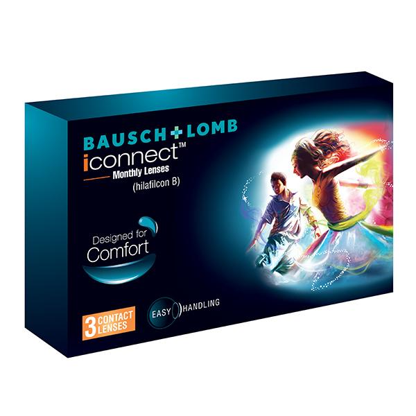Netmeds | Bausch & Lomb iConnect Monthly Contact Lens - 3 Lens/Box (-3.25)