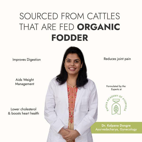 Kapiva Organic Cow Ghee 500 ml - Health Products