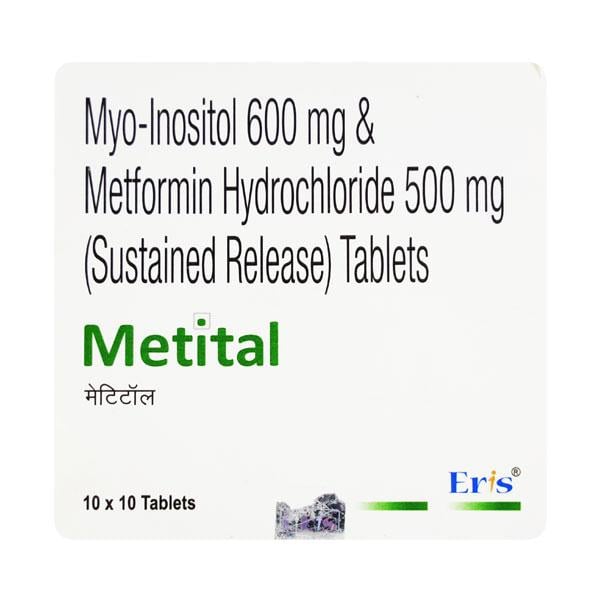 Metital Tablet 10'S - Diabetes-Ant
