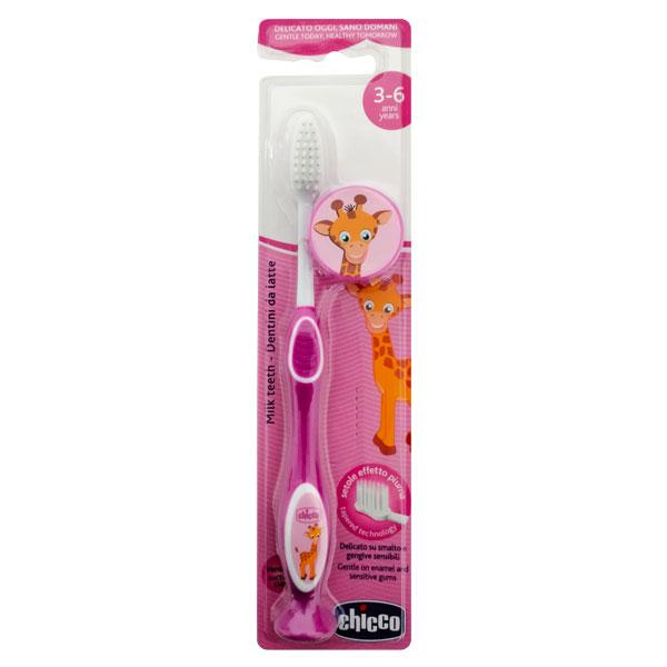 Netmeds | Chicco Toothbrush (3-6 Years) - Pink