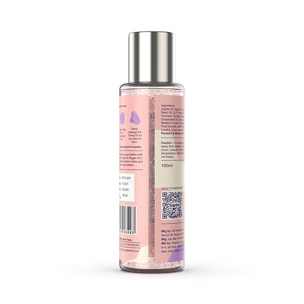 Sanfe Back & Bum Toning Oil - Pure Vitamin C & Peach Extracts 100 ml - Lotions & Creams