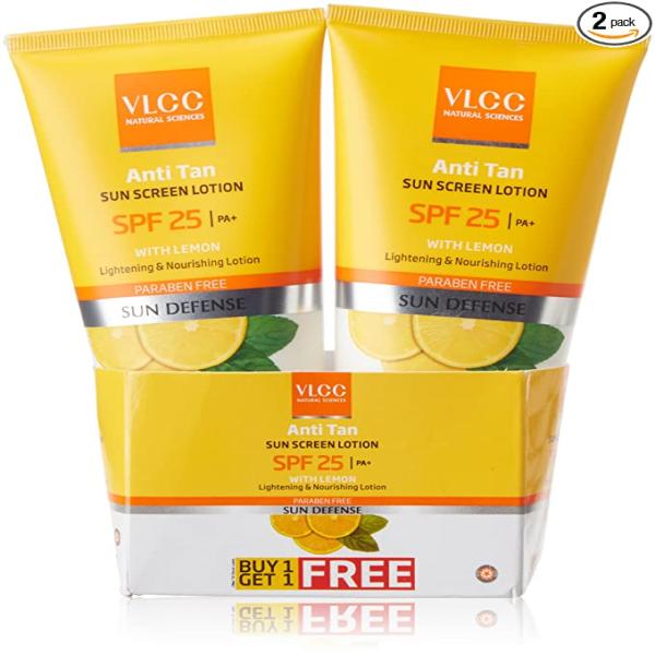 Netmeds | VLCC Antitan Body Lotion SPF 25 Buy 1 Get 1 (Pack of 2 x 150 ml)