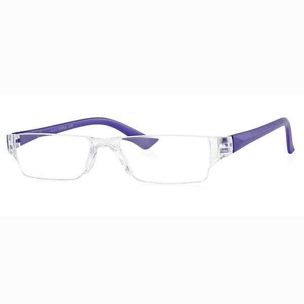 Klar Eye Rectangle Rimless K-511 Reading Glass - Purple, 3 Power - Men Eyeglasses