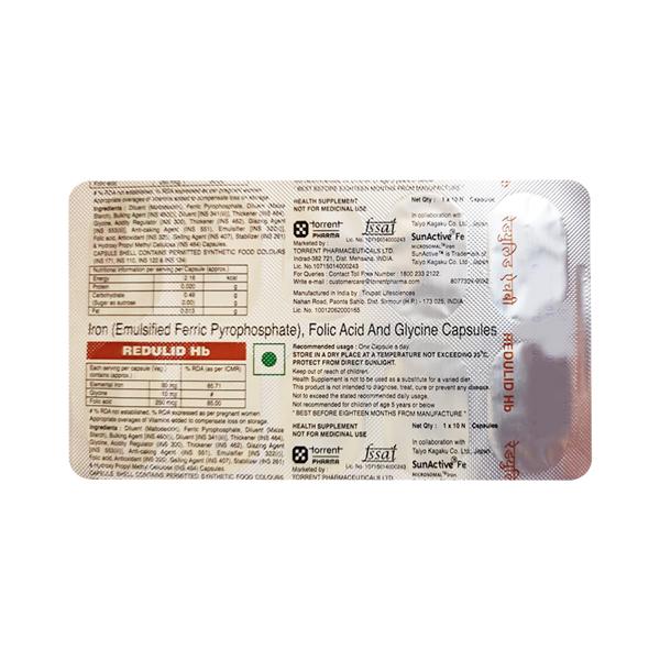 REDULID HB Capsule 10's - Supplements-Sup