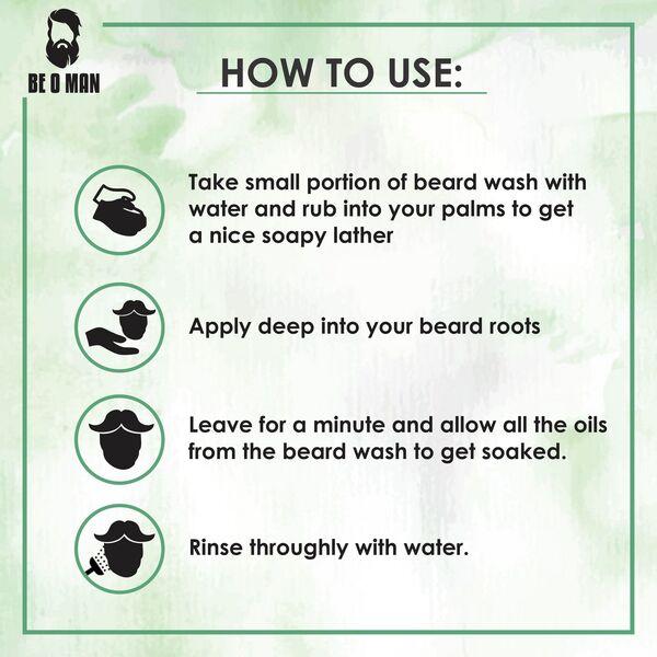 Beoman Oudh Combo (Beard Wash 100 ml + Beard Oil 30 ml) - Beard Wash
