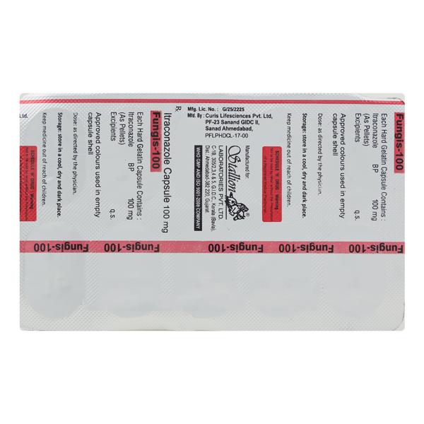 FUNGIS 100 Capsule 10's - Fungal Infections-Anf