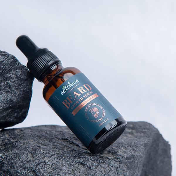 Satthwa Beard Growth Serum - Redensyl & Keratin 30 ml - Beard Serum