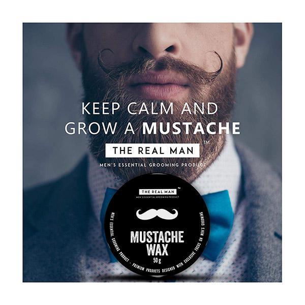 The Real Man Mustache Wax 50 gm - Beard Wax