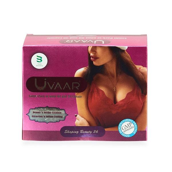 Bepop Uvaar Breast Massage Kit (Oil 60 ml + Capsule 30's) - Personal Care (Ayush)