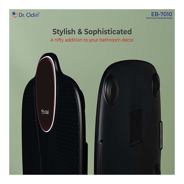 Dr. Odin Electronic Personal Weighing Scale - Black (EB-7010) - Weighing Scale
