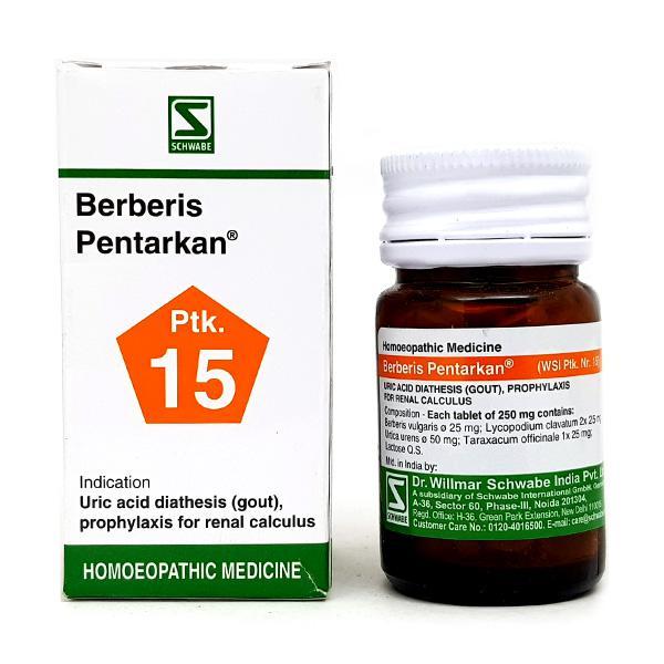 Netmeds | Dr. Willmar Schwabe Berberis Pentarkan 1X Tablet 20 gm