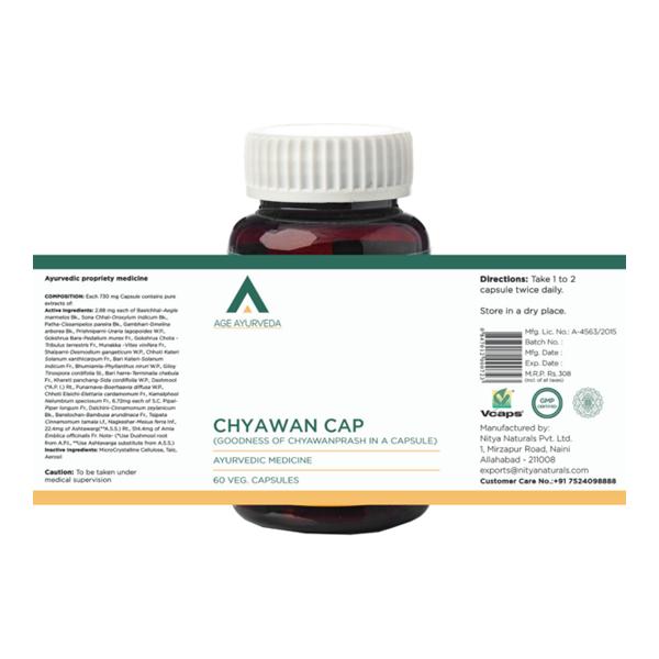 Age Ayurveda Chyawan Cap Veg. Capsule (Pack of 2 x 60's) - Chyawanprash