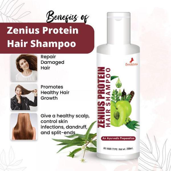 Zenius Protein Hair Shampoo 200 ml - Personal Care (Ayush)