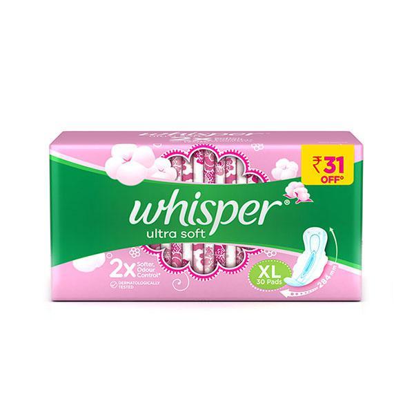 Netmeds | Whisper Ultra Soft (XL) 30's
