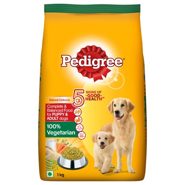 Netmeds | Pedigree Puppy & Adult Dog Food - 100% Vegetarian 1 kg