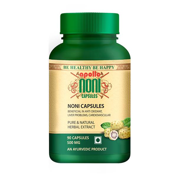 Apollo Noni Natural Herbal Extract 500 mg Capsule 90's - Health Products