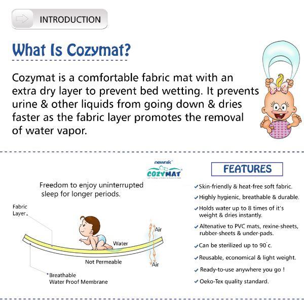 Cozymat Waterproof Bed Protector (L) - Pink - Baby Bedding