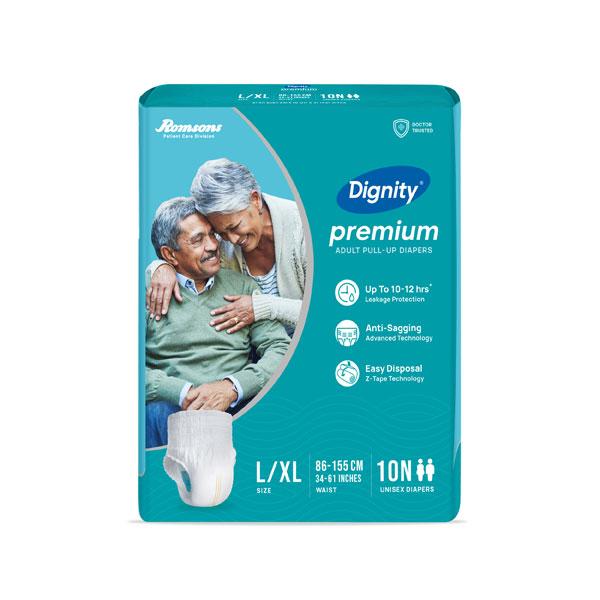 Netmeds | Dignity Premium Pull up Adult DIapers (L/XL) 10's