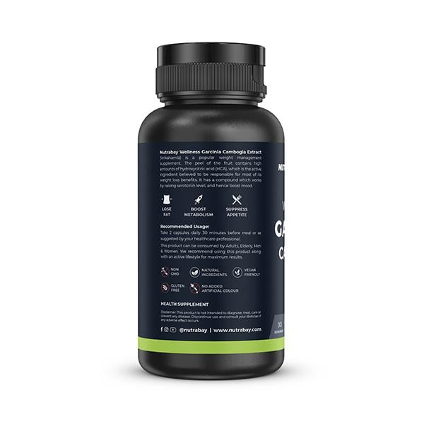 Nutrabay Wellness Vrikshamla Garcinia Cambogia 1000mg Capsule 60's - Weight Loss