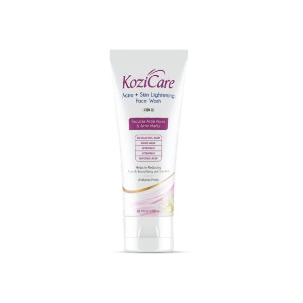 Kozicare Acne + Skin Lightening Face Wash 100 ml - Face Washes