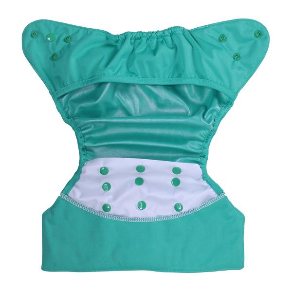 Bumberry Reusable Diaper Cover with 1 Wet Free Insert - Blue Green - Diapers & Wipes