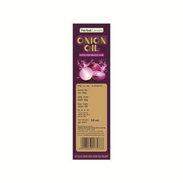 Herbal Canada Onion Hair Oil (Pack of 2 x 50 ml) - Hair Oils