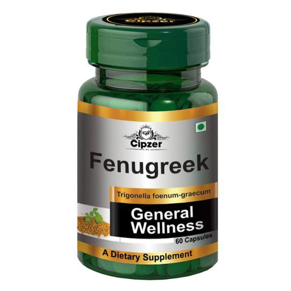 Cipzer Dietary Supplement Capsule - Fenugreek 60's - General Health