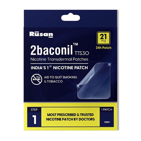 2baconil TTS30 21mg Nicotine Transdermal Patches - Nicotine Patch