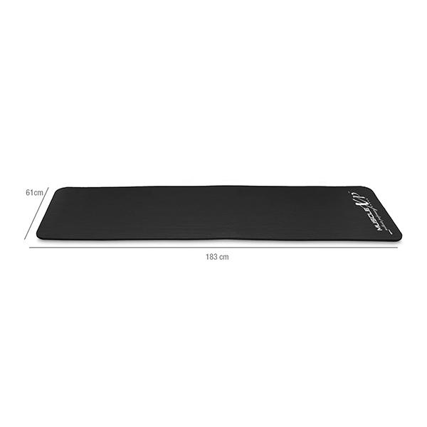 MuscleXP (10 mm) Thick NBR Material Yoga Mat - (Black) 1's - Workout Essentials