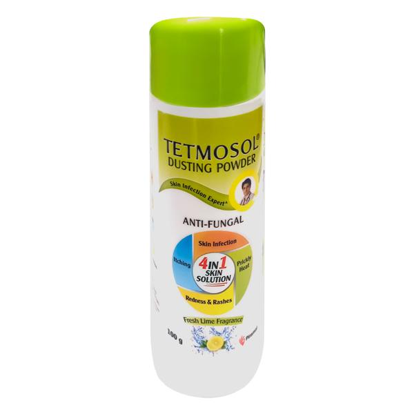Tetmosol Dusting Powder - Fresh Lime Fragrance 100 gm (N) - Itching/Rashes