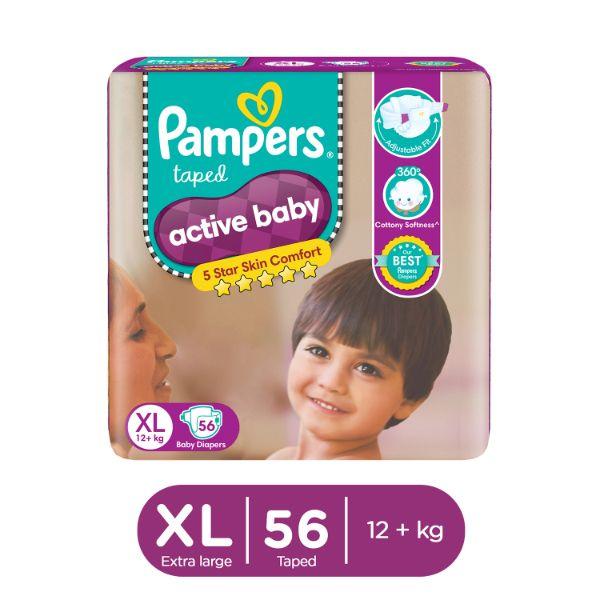 Extra Large Pampers Xl 56 Pants Buy Pampers Active Baby Diaper